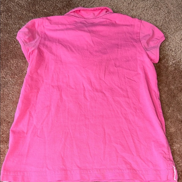 Lilly Pulitzer Pink Polo with Ruffle Front - Picture 3 of 3